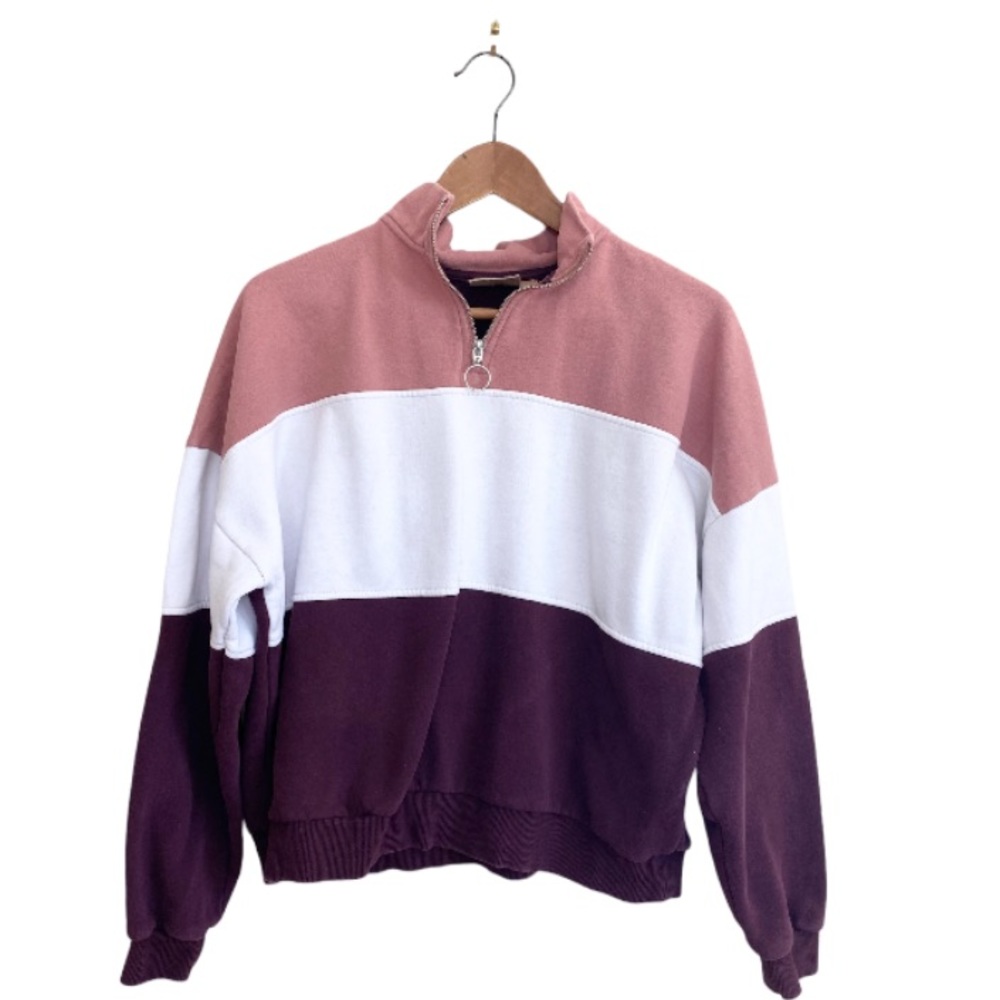 Harlow 90s Style Colour Block Sweatshirt